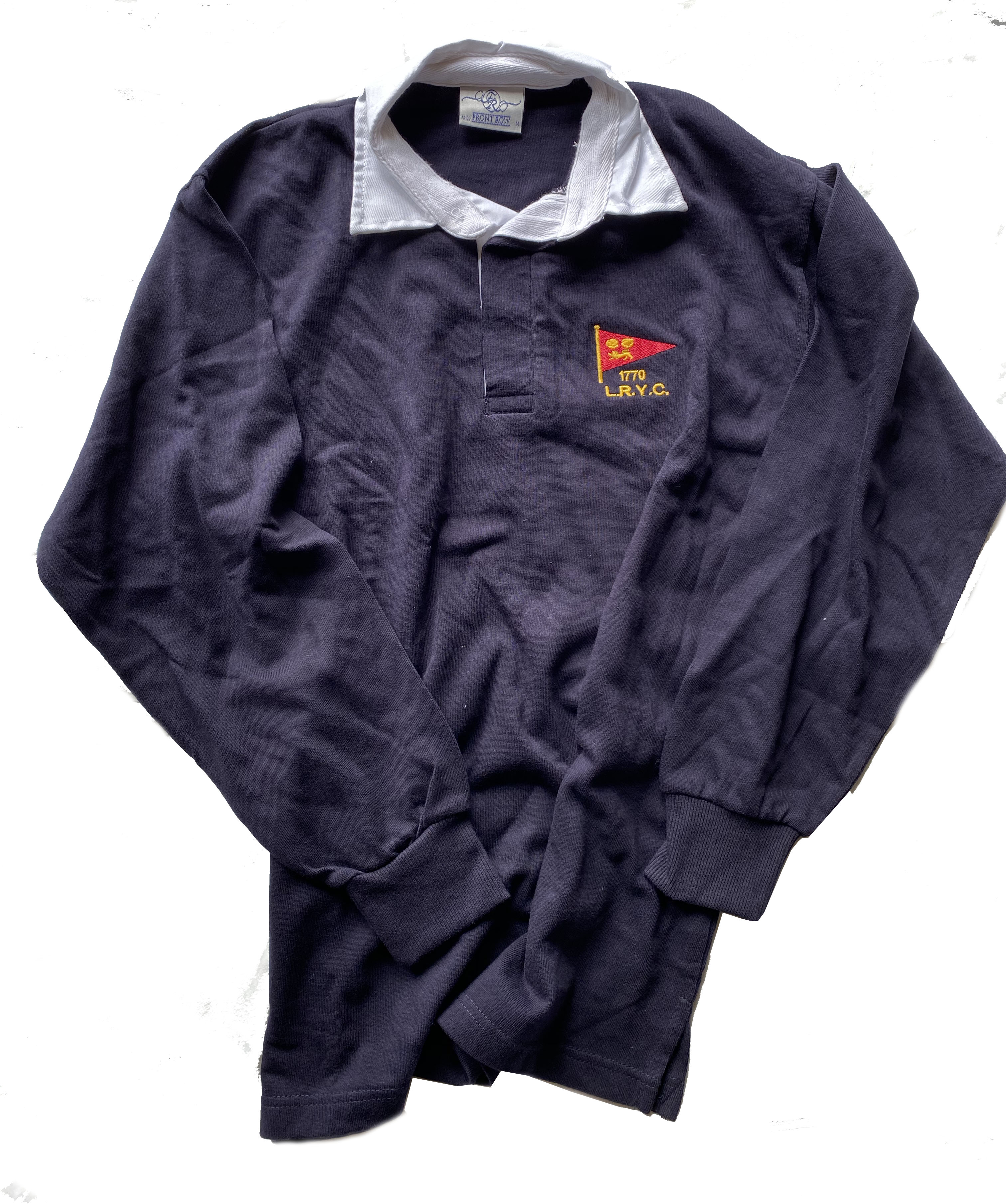 Men’s Navy Long Sleeve Rugby Shirt – Lough Ree Yacht Club