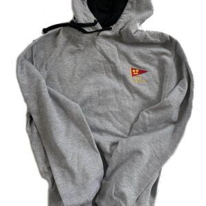 Small Adult Hoodie Heather grey/French Navy Hood