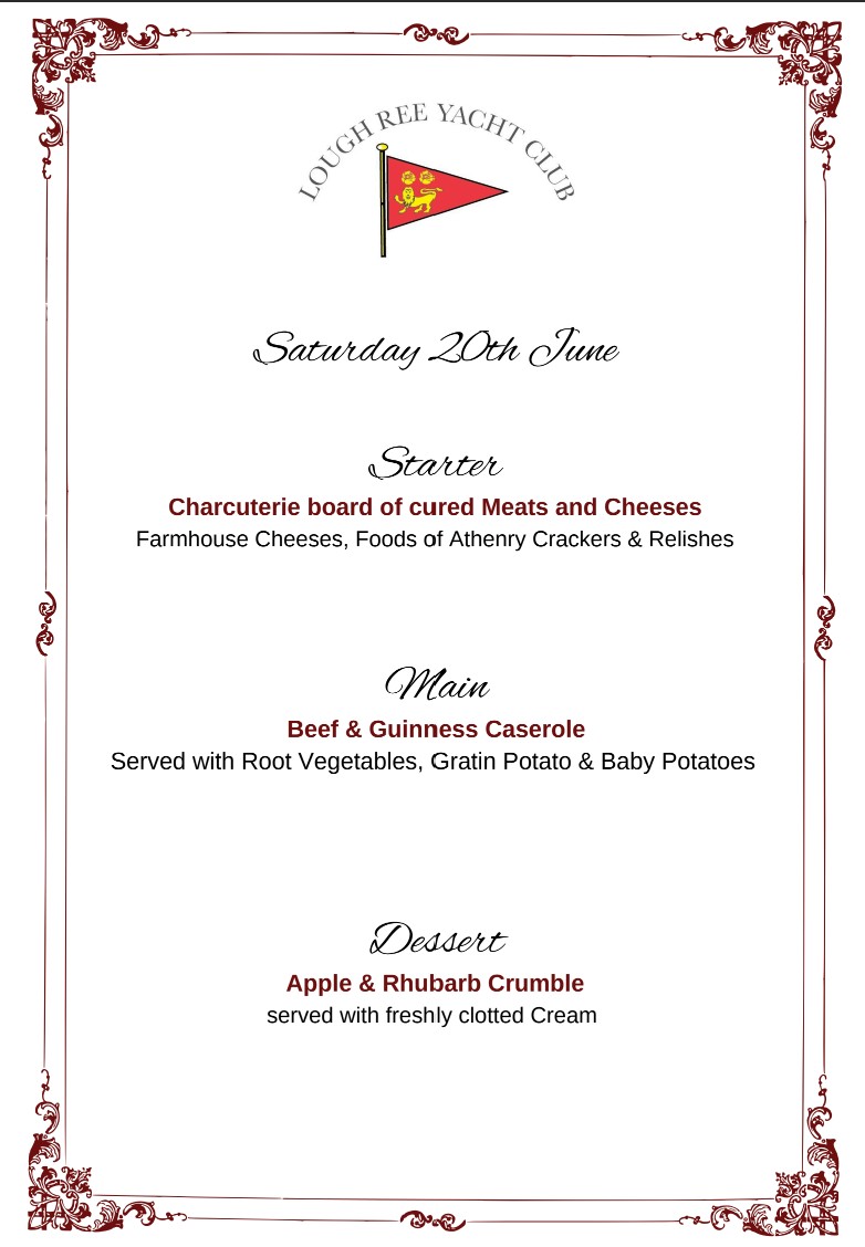 J24 Menu